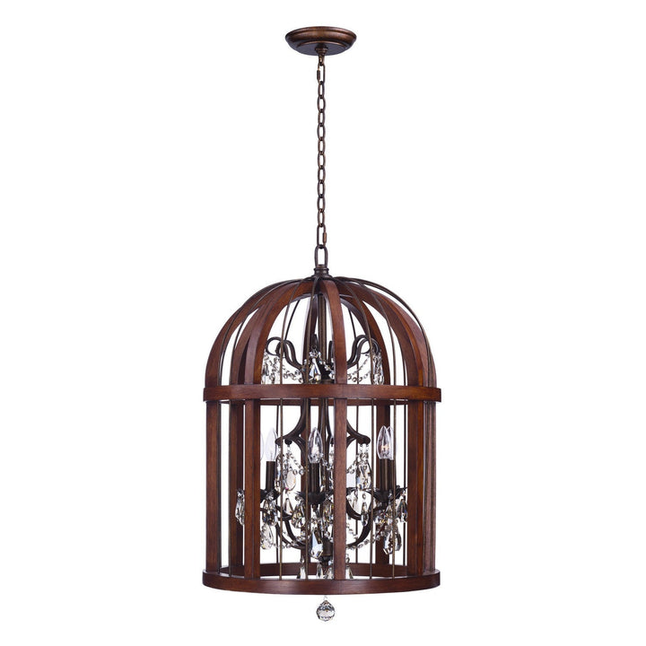 Maxim Miranda 32514APBY Chandelier Light - Antique Pecan / Bay
