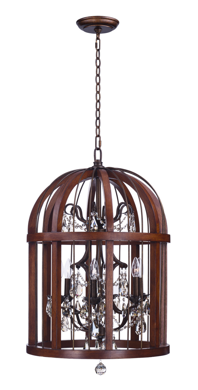 Maxim Miranda 32514APBY Chandelier Light - Antique Pecan / Bay