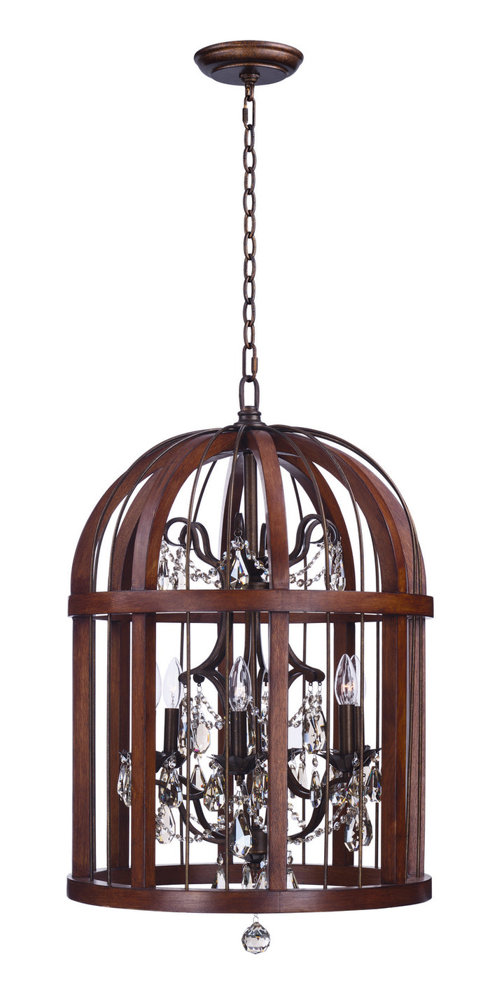 Maxim Miranda 32514APBY Chandelier Light - Antique Pecan / Bay