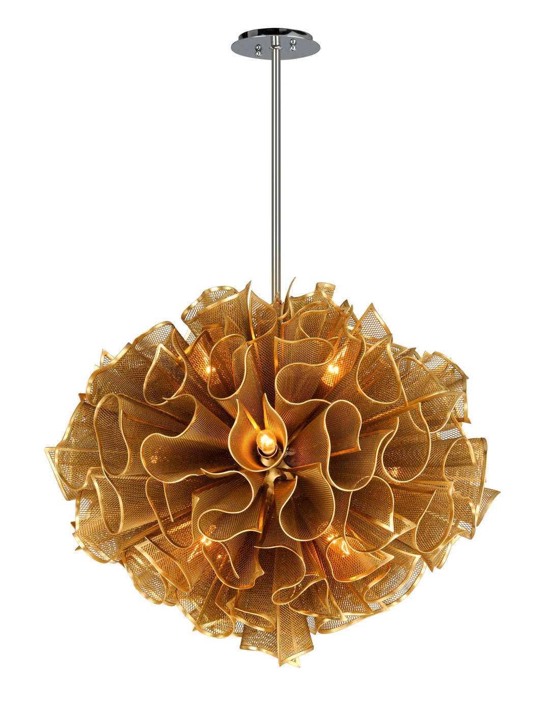 Corbett Pulse 218-412 Pendant Light - Gold Leaf