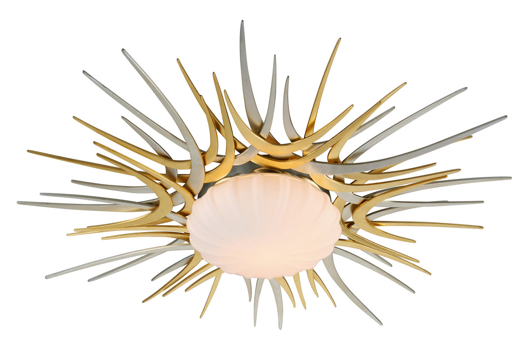 Corbett Helios 224-32 Ceiling Light - Gold And Silver Leaf