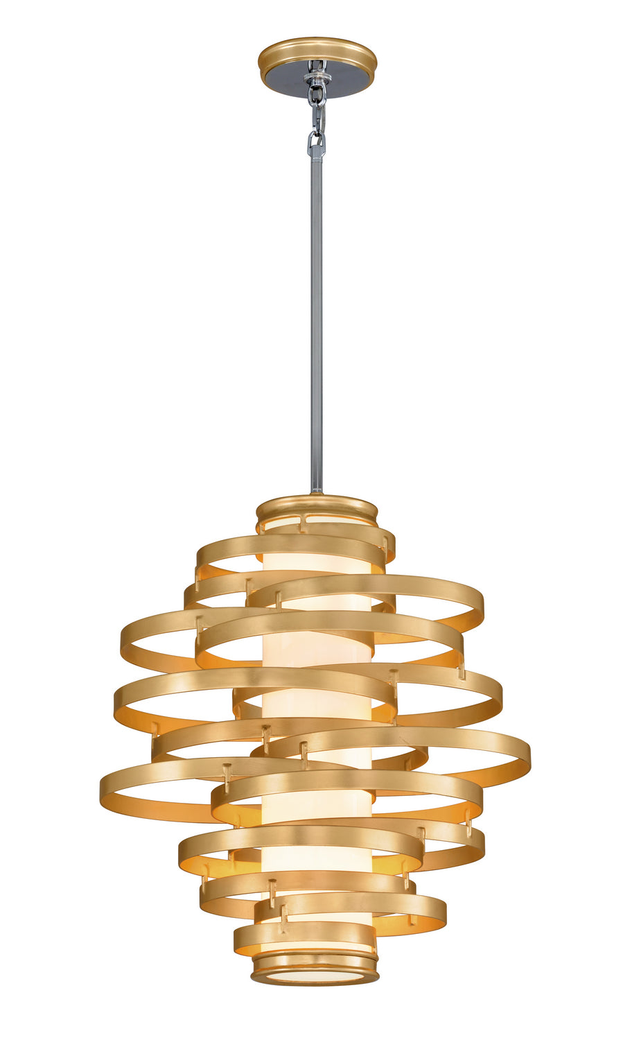 Corbett Vertigo 225-43 Pendant Light - Gold Leaf