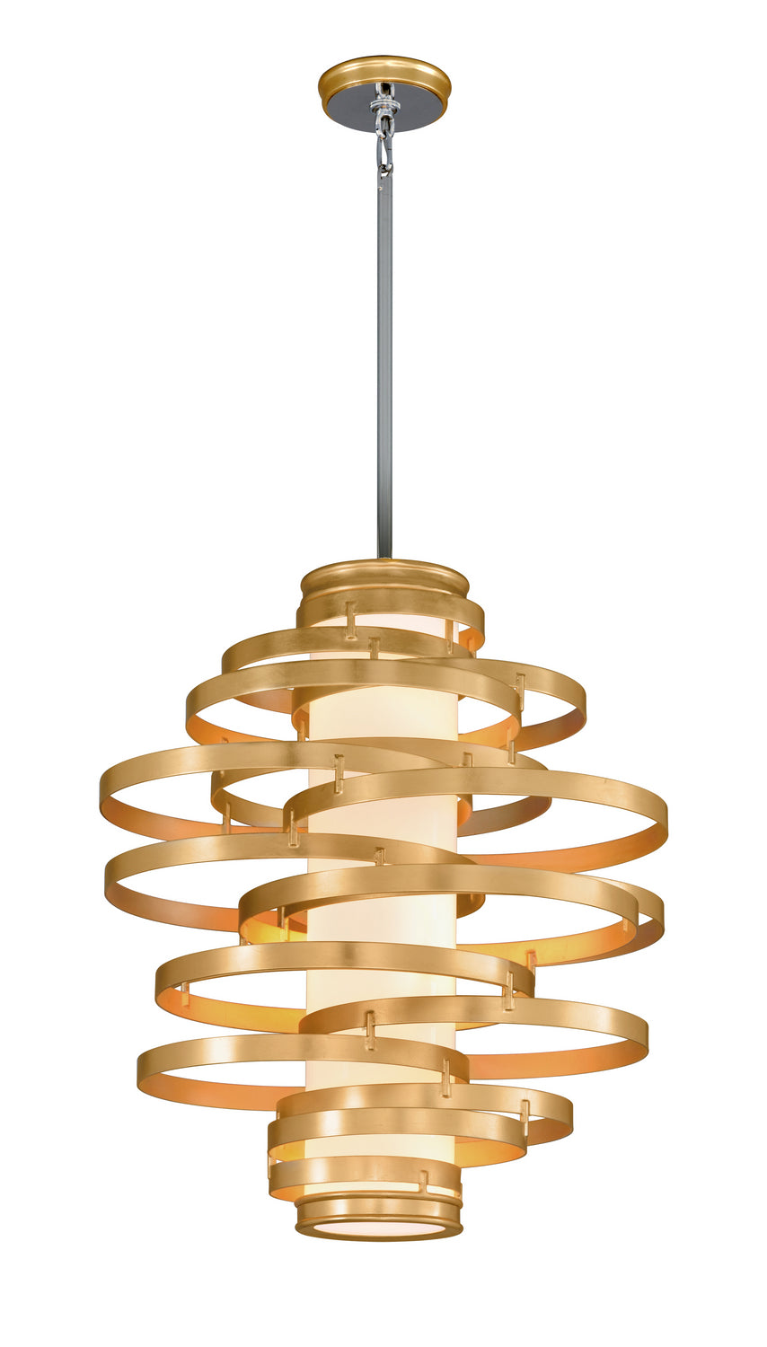 Corbett Vertigo 225-44 Pendant Light - Gold Leaf