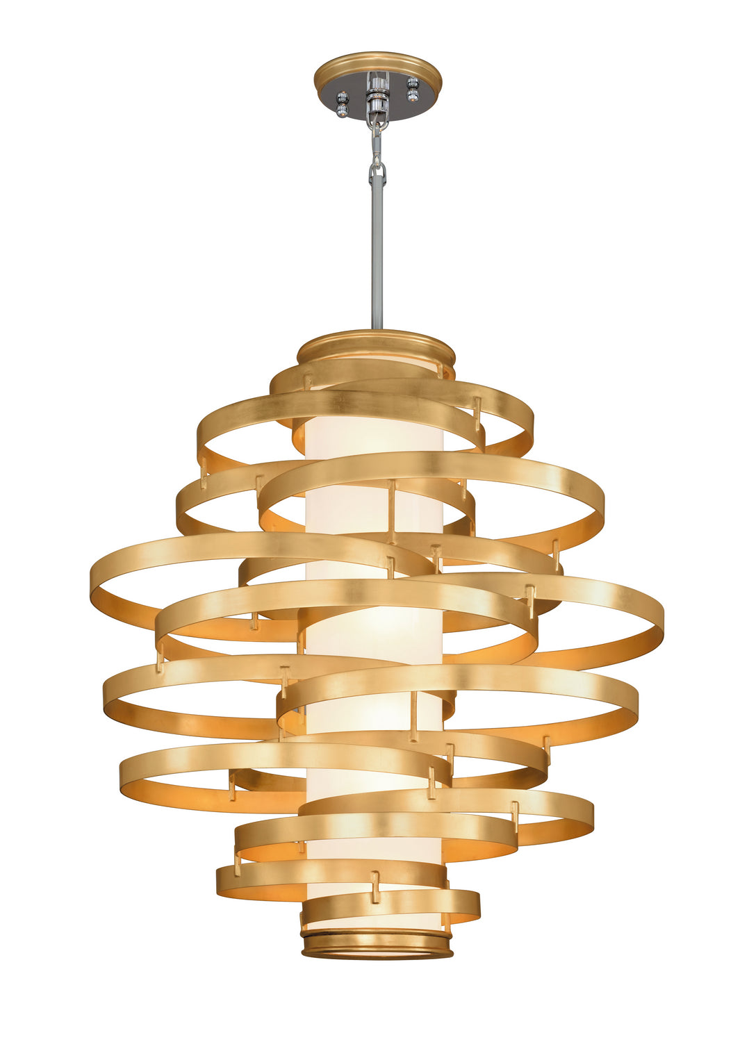 Corbett Vertigo 225-76 Pendant Light - Gold Leaf