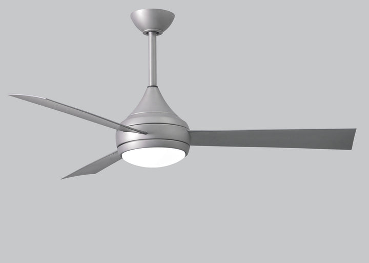 Matthews Fan Company Donaire DA-BS Ceiling Fan 52 - Brushed Stainless, Silver Tone/