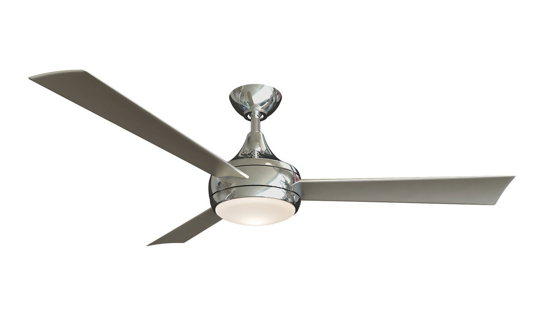 Matthews Fan Company Donaire DA-BS Ceiling Fan 52 - Brushed Stainless, Silver Tone/