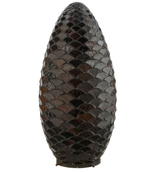 Meyda Tiffany Lighting 76491 Tiffany Pinecone Shade Lamp Shade Bronze / Dark