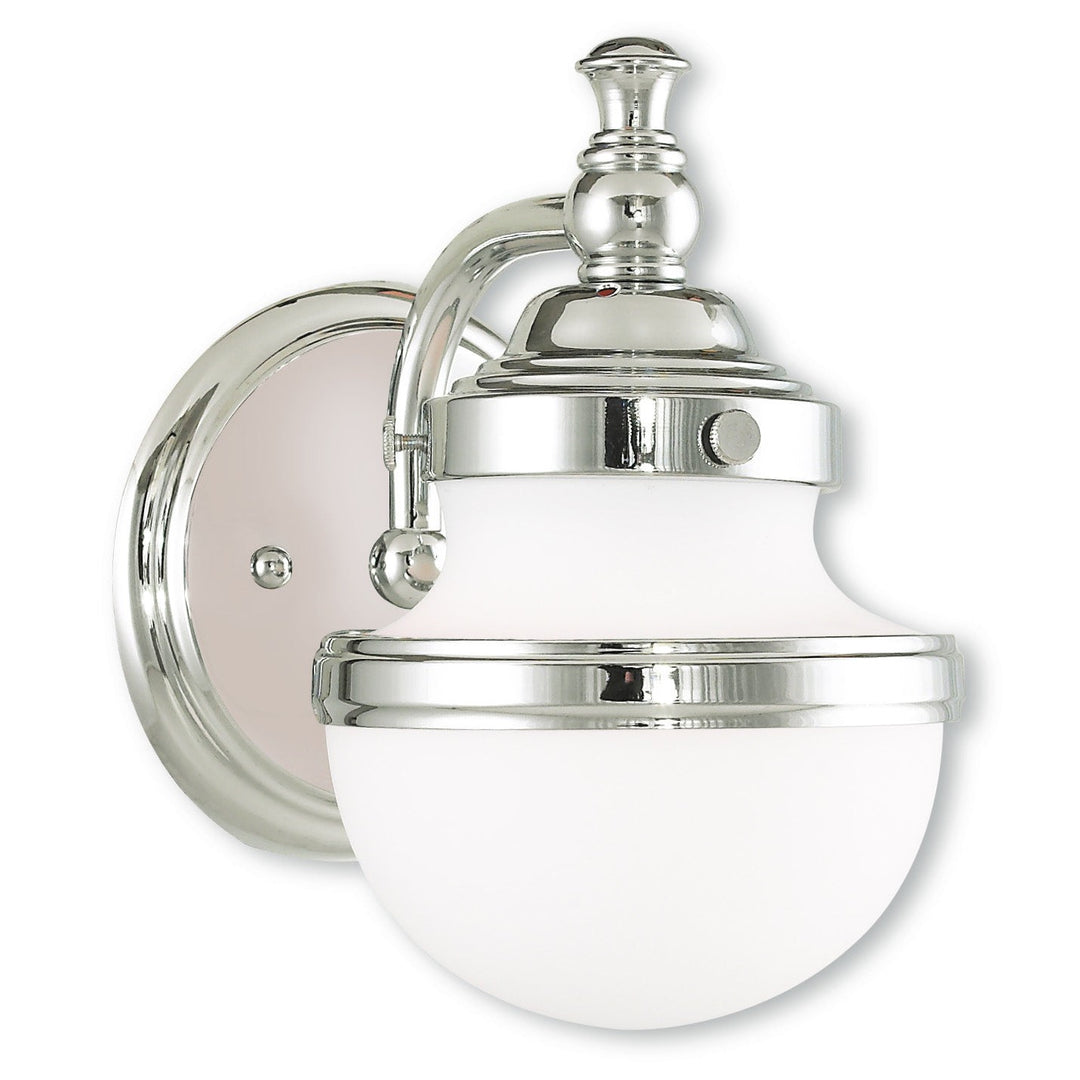 Livex Oldwick 5711-05 Wall Sconce Light - Polished Chrome