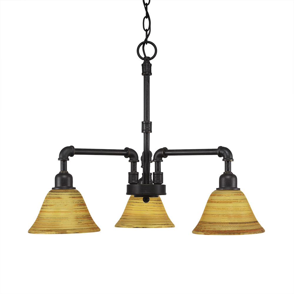 Toltec Vintage 283-dg-454 Chandelier Light - Dark Granite