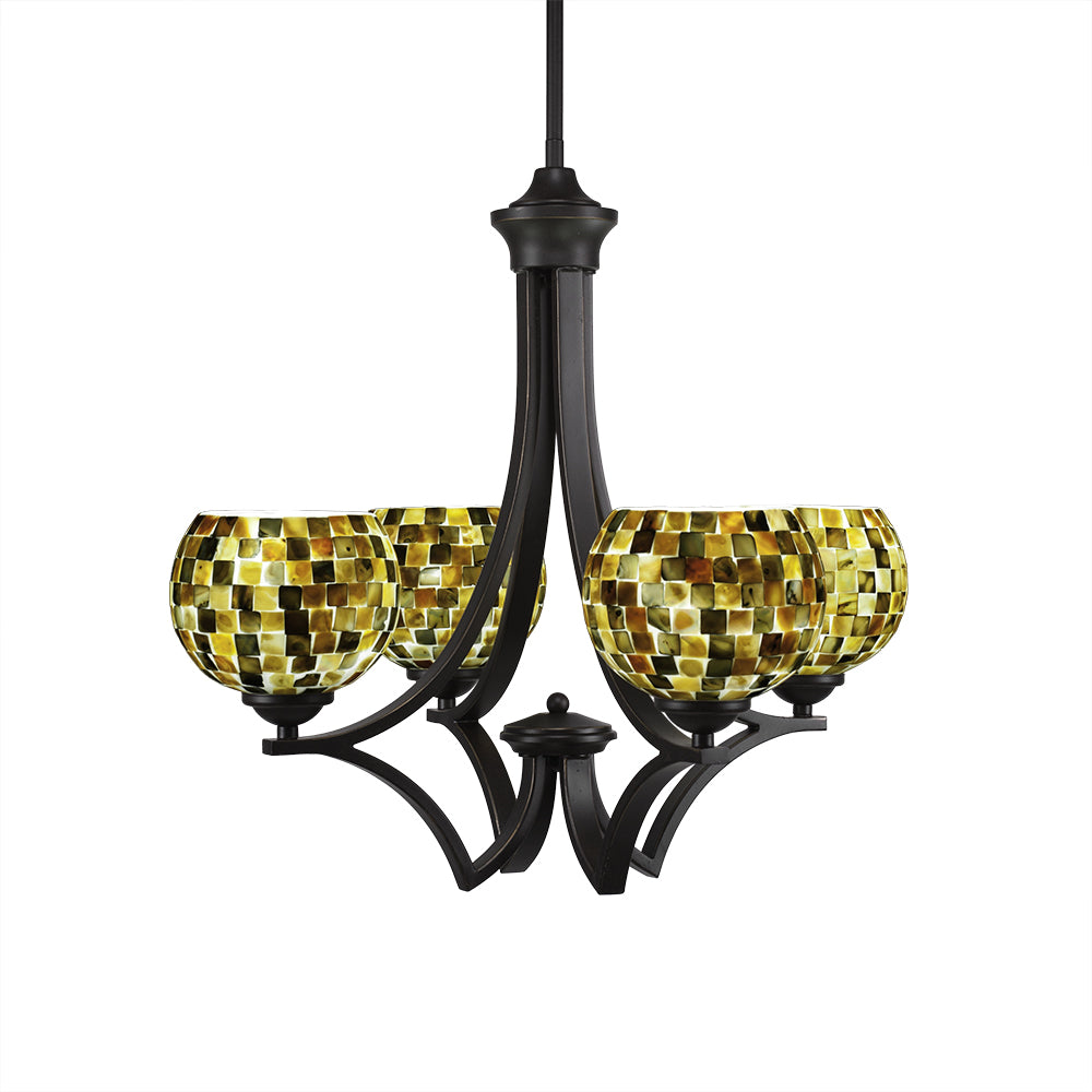 Toltec Zilo 564-dg-407 Chandelier Light - Dark Granite