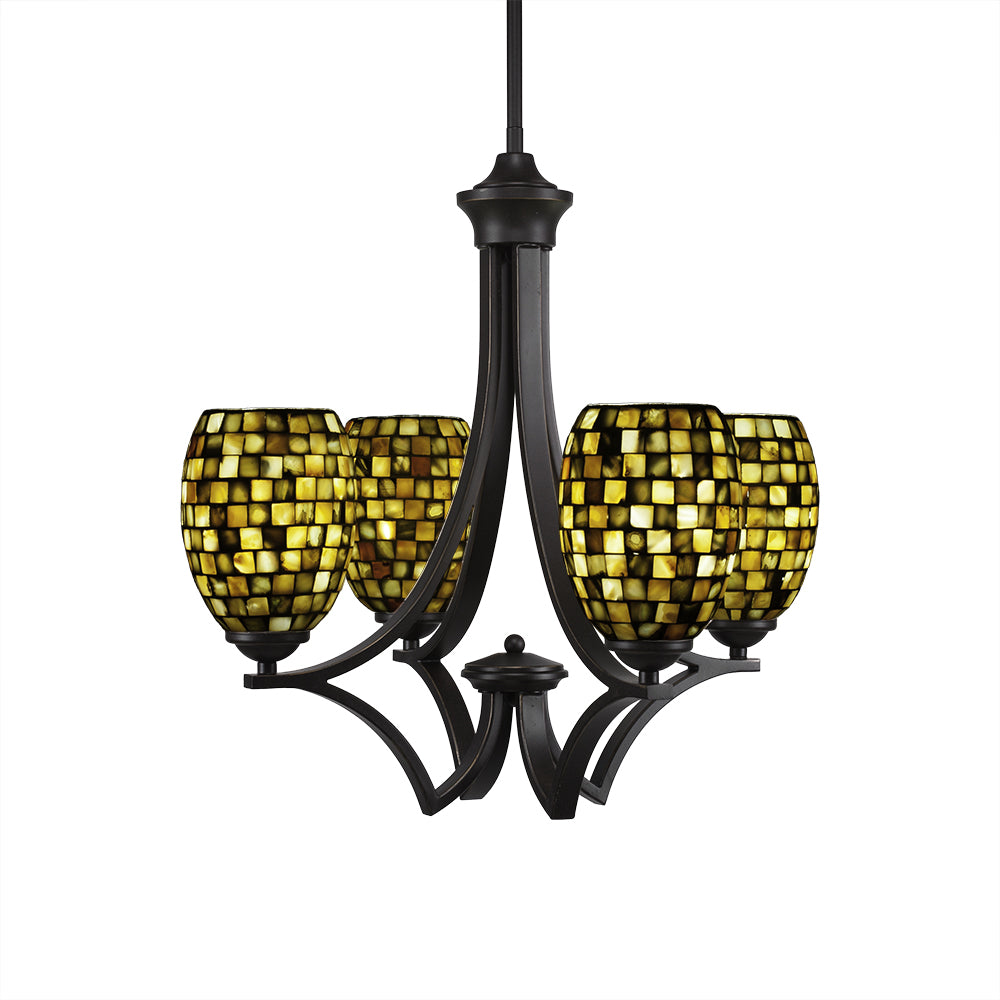 Toltec Zilo 564-dg-408 Chandelier Light - Dark Granite