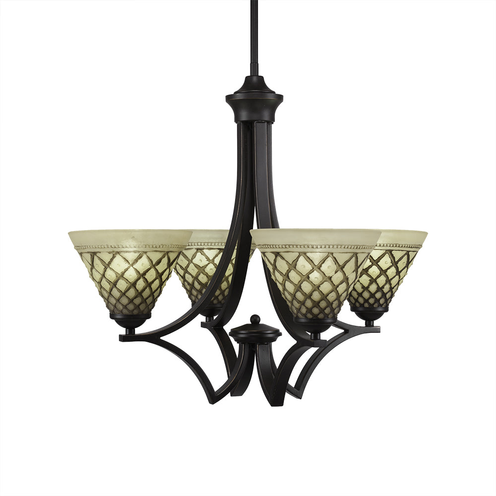 Toltec Zilo 564-dg-7185 Chandelier Light - Dark Granite
