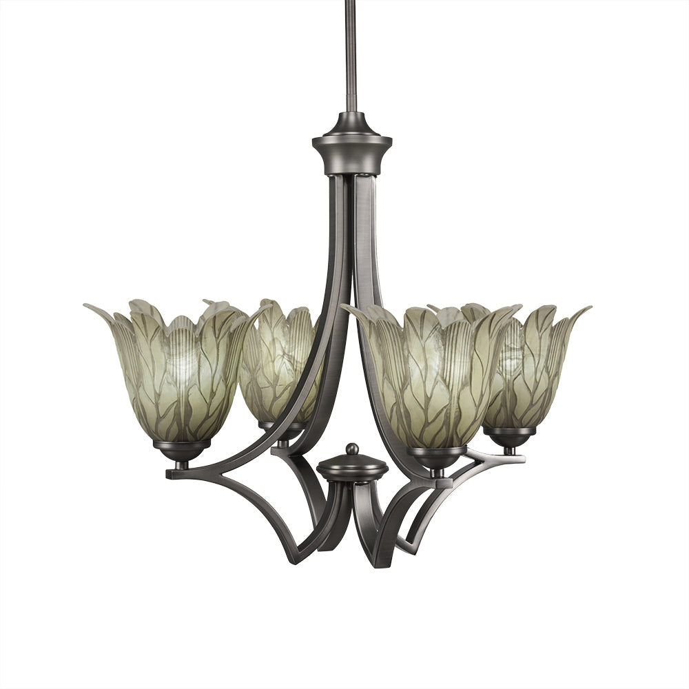 Toltec Zilo 564-gp-1025 Chandelier Light - Graphite