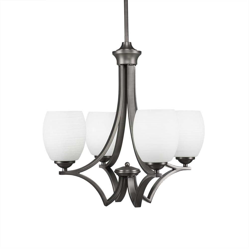 Toltec Zilo 564-gp-615 Chandelier Light - Graphite