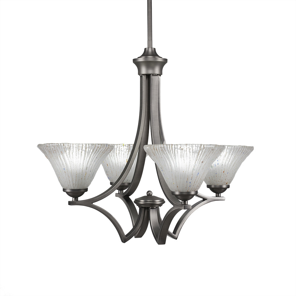 Toltec Zilo 564-gp-751 Chandelier Light - Graphite