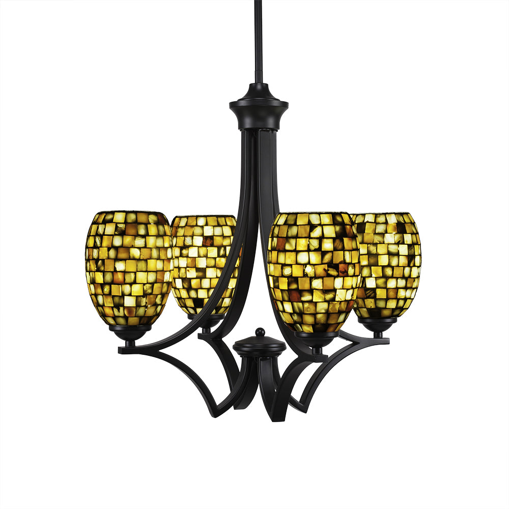 Toltec Zilo 564-mb-408 Chandelier Light - Matte Black