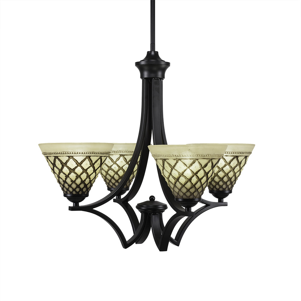 Toltec Zilo 564-mb-7185 Chandelier Light - Matte Black