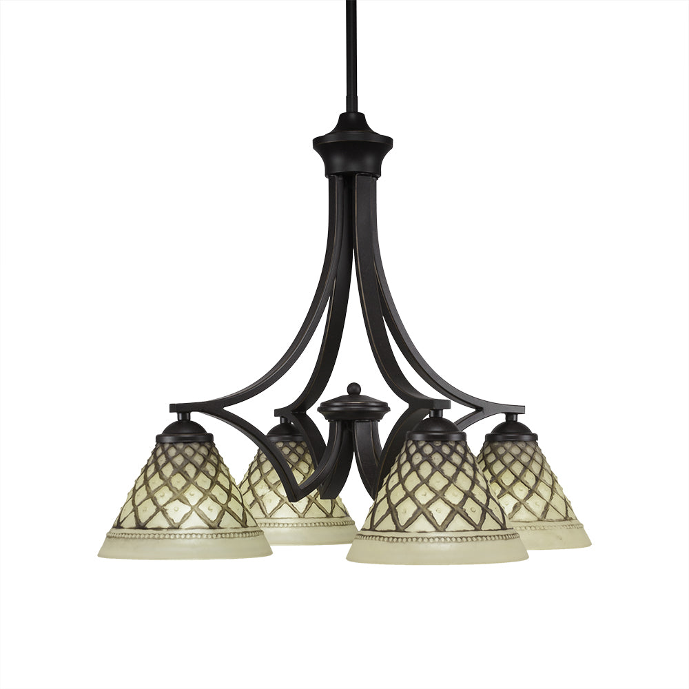 Toltec Zilo 568-dg-7185 Chandelier Light - Dark Granite