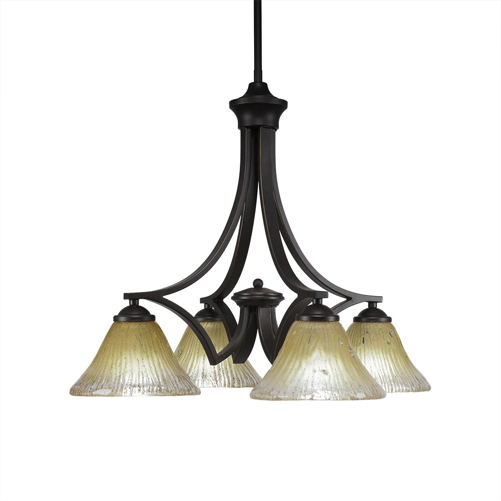 Toltec Zilo 568-dg-750 Chandelier Light - Dark Granite
