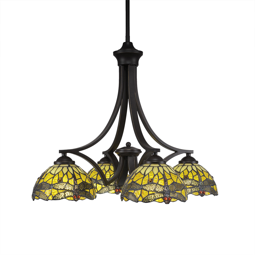 Toltec Zilo 568-dg-9465 Chandelier Light - Dark Granite