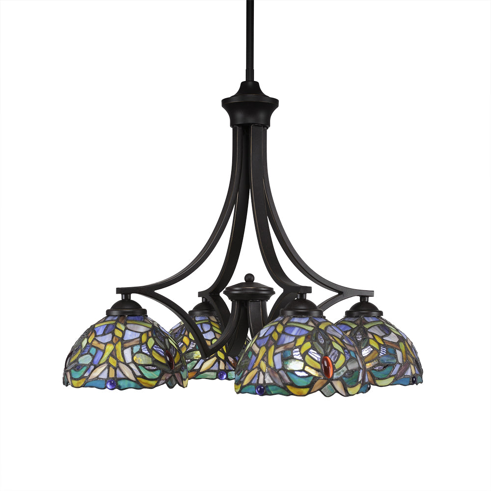 Toltec Zilo 568-dg-9905 Chandelier Light - Dark Granite