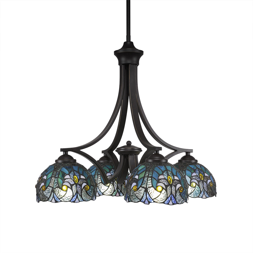 Toltec Zilo 568-dg-9925 Chandelier Light - Dark Granite