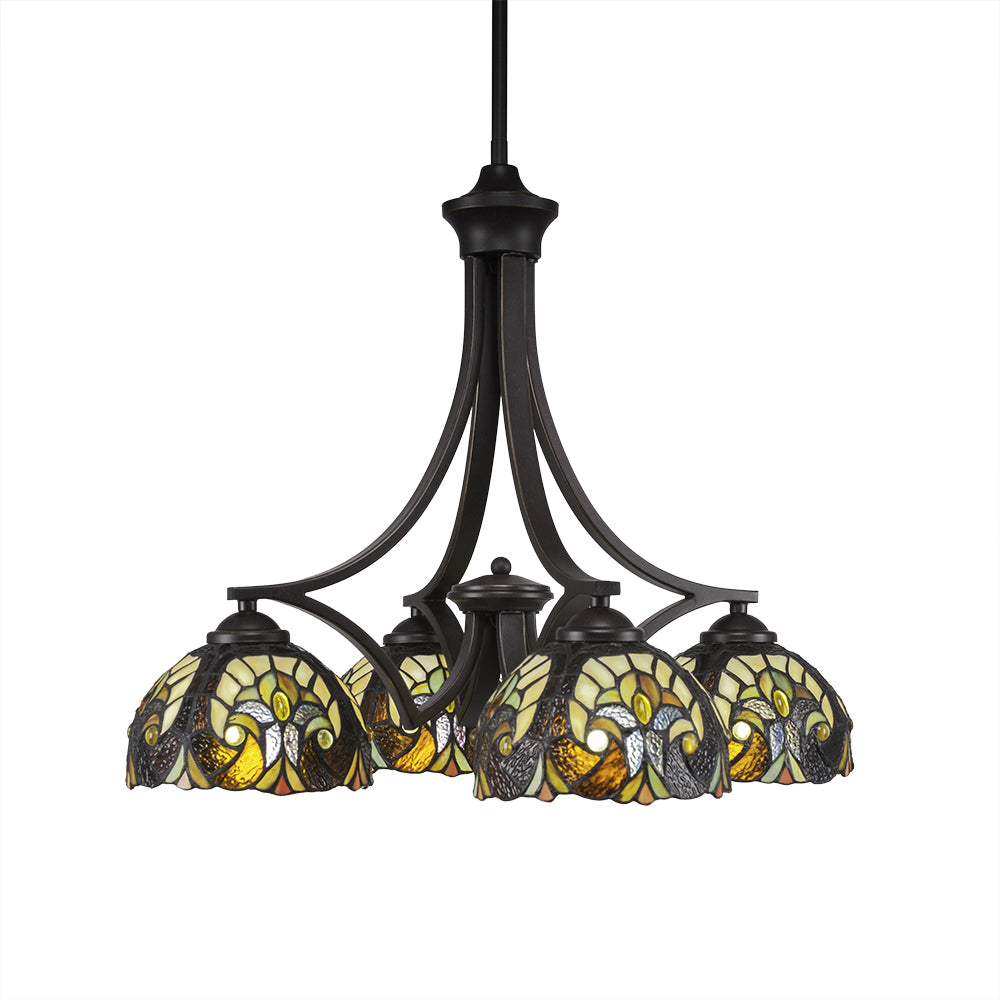 Toltec Zilo 568-dg-9945 Chandelier Light - Dark Granite