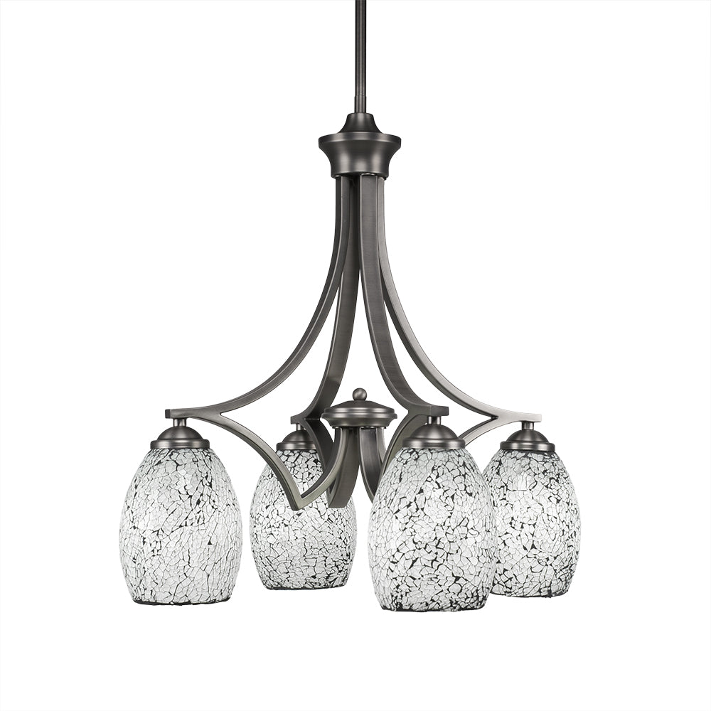 Toltec Zilo 568-gp-4165 Chandelier Light - Graphite