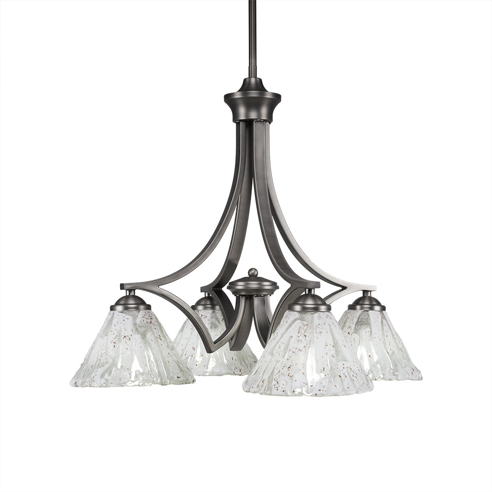 Toltec Zilo 568-gp-7195 Chandelier Light - Graphite