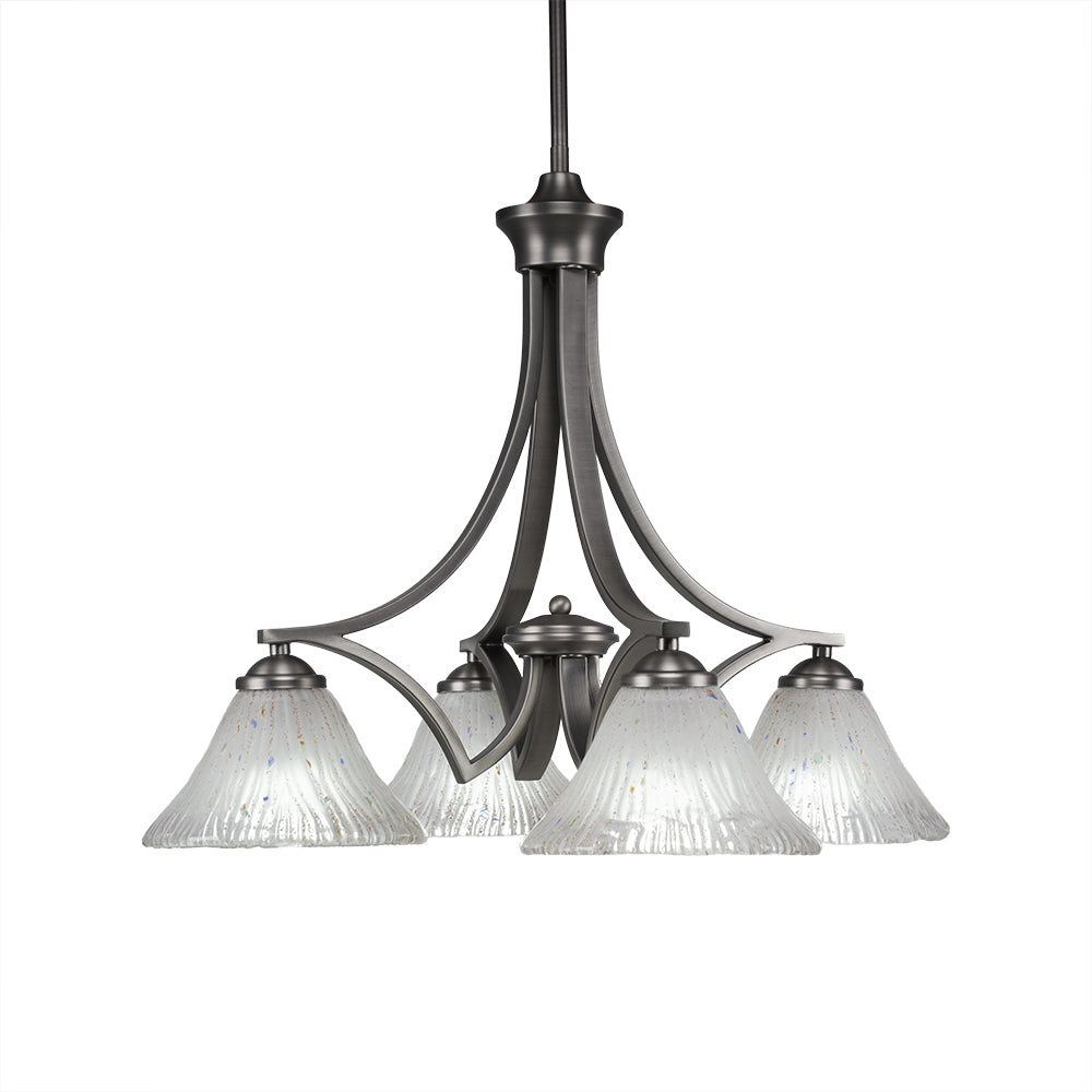 Toltec Zilo 568-gp-751 Chandelier Light - Graphite