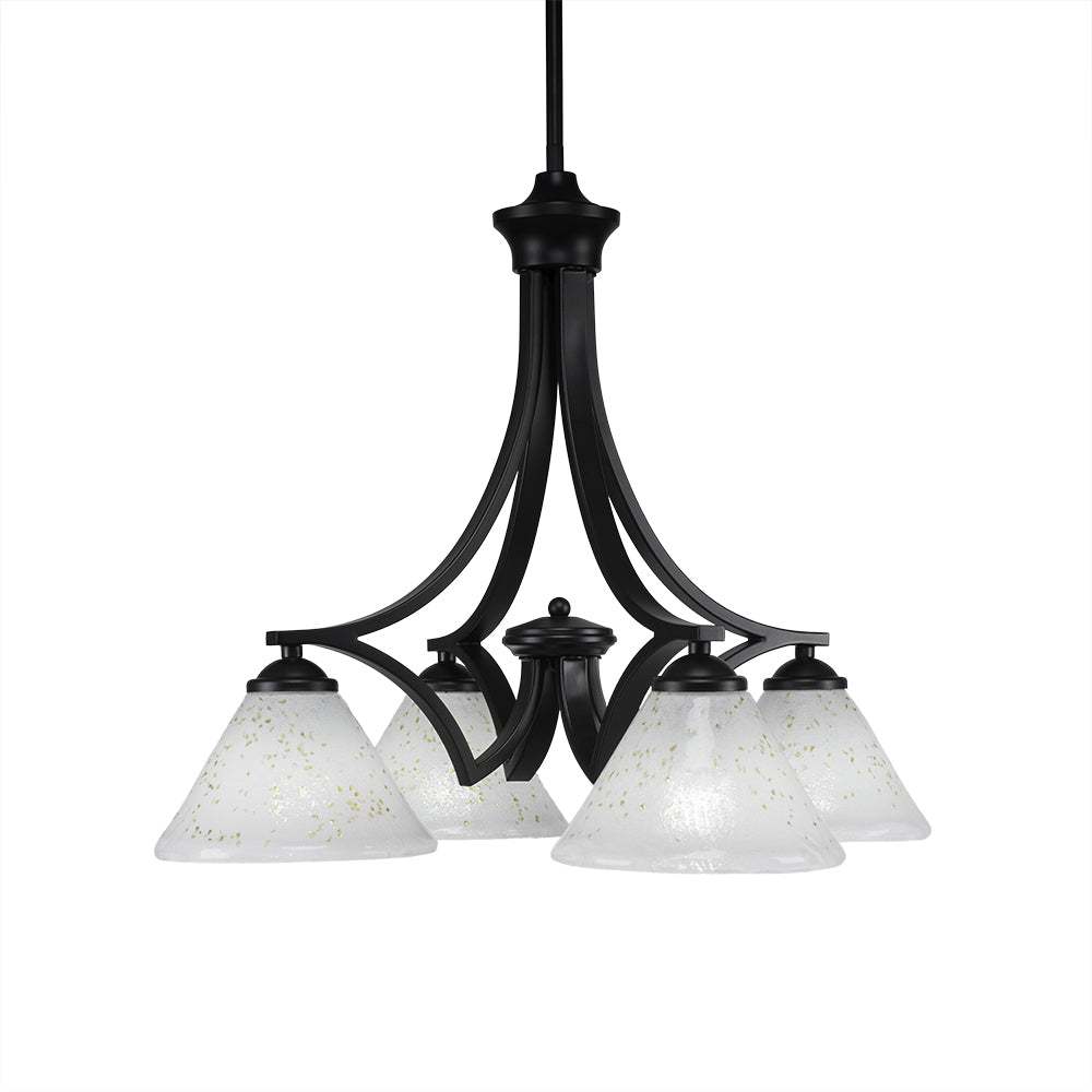 Toltec Zilo 568-mb-7145 Chandelier Light - Matte Black