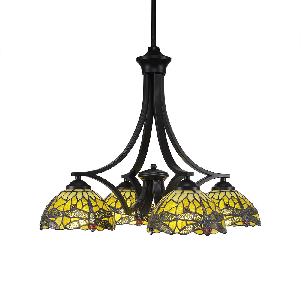Toltec Zilo 568-mb-9465 Chandelier Light - Matte Black