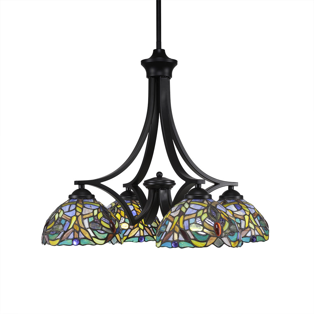 Toltec Zilo 568-mb-9905 Chandelier Light - Matte Black