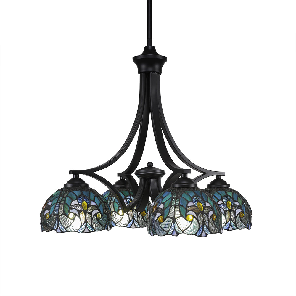 Toltec Zilo 568-mb-9925 Chandelier Light - Matte Black