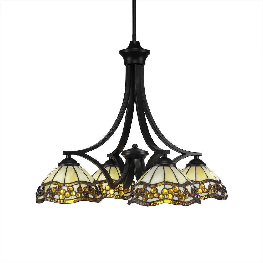 Toltec Zilo 568-mb-9975 Chandelier Light - Matte Black