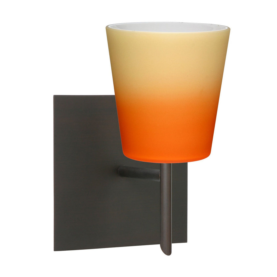 Besa Canto 1SW-5131OP-BR-SQ Wall Sconce Light - Bronze