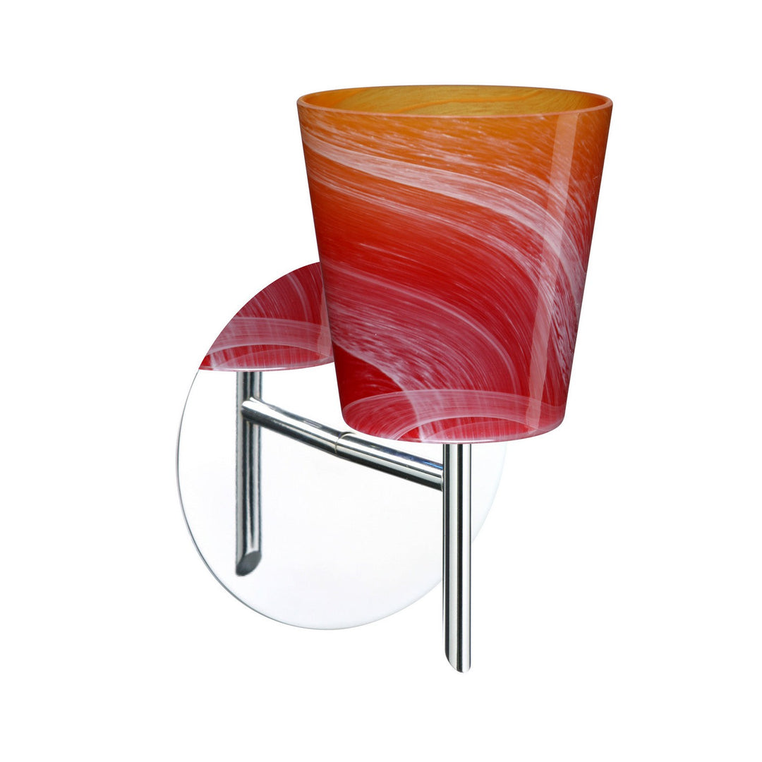 Besa Canto 1SW-5131SL-CR Wall Sconce Light - Chrome