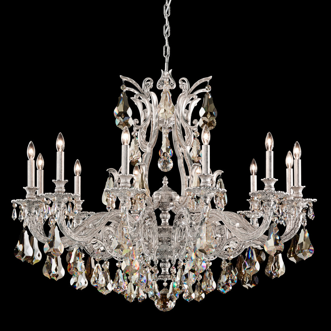 Schonbek Lighting 6952-48SH Sophia Chandelier Antique Silver