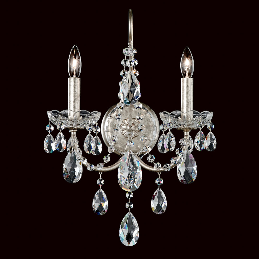 Schonbek Sonatina ST1939N-48S Wall Sconce Light - Antique Silver