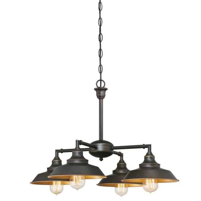 Westinghouse Iron Hill 6345000 Chandelier Light - Oil Rubbed Bronze With Highlights