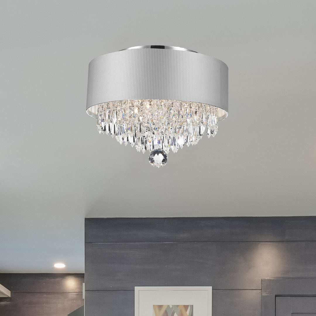 Worldwide Gatsby W33137C12-SV Ceiling Light - Polished Chrome