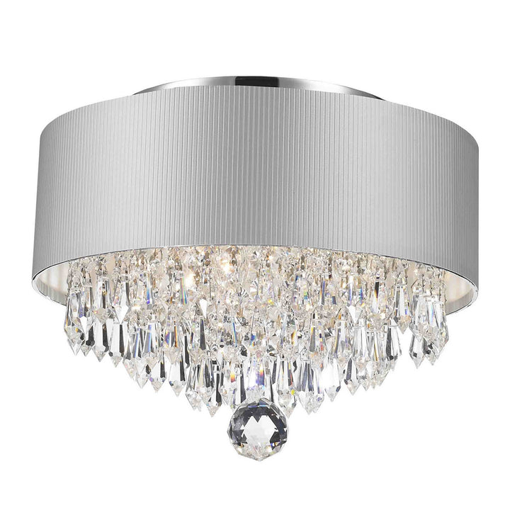 Worldwide Gatsby W33137C12-SV Ceiling Light - Polished Chrome