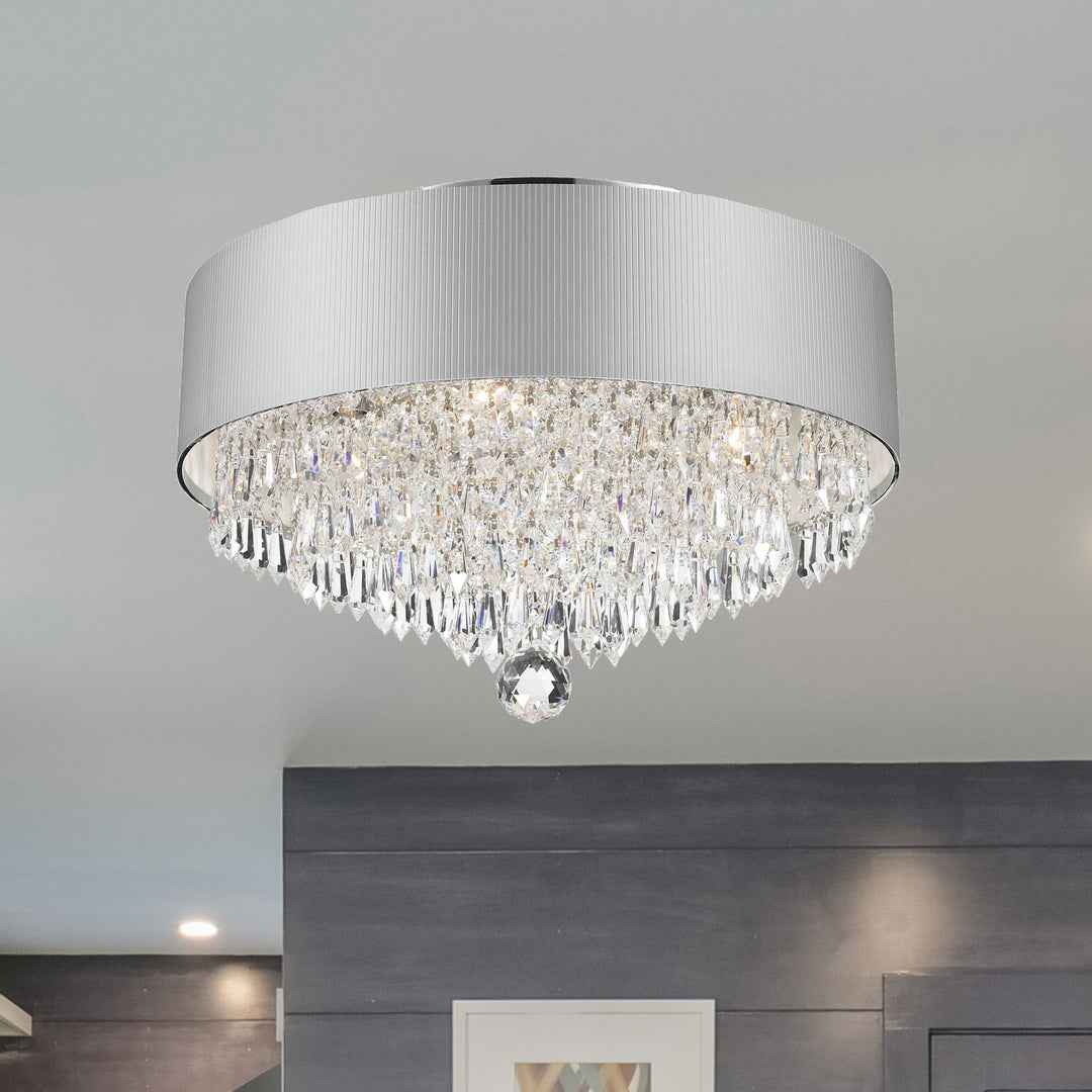 Worldwide Gatsby W33137C16-SV Ceiling Light - Polished Chrome