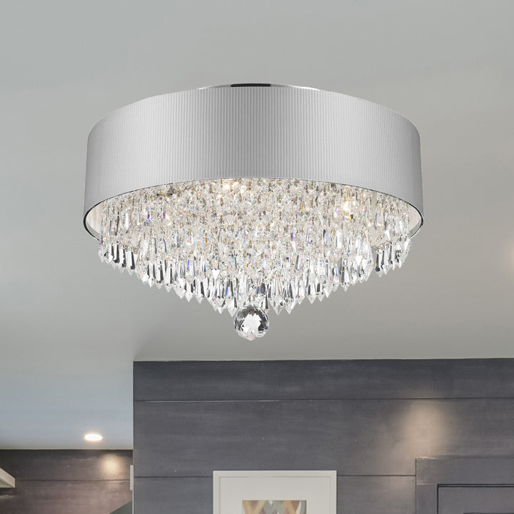 Worldwide Gatsby W33137C16-SV Ceiling Light - Polished Chrome