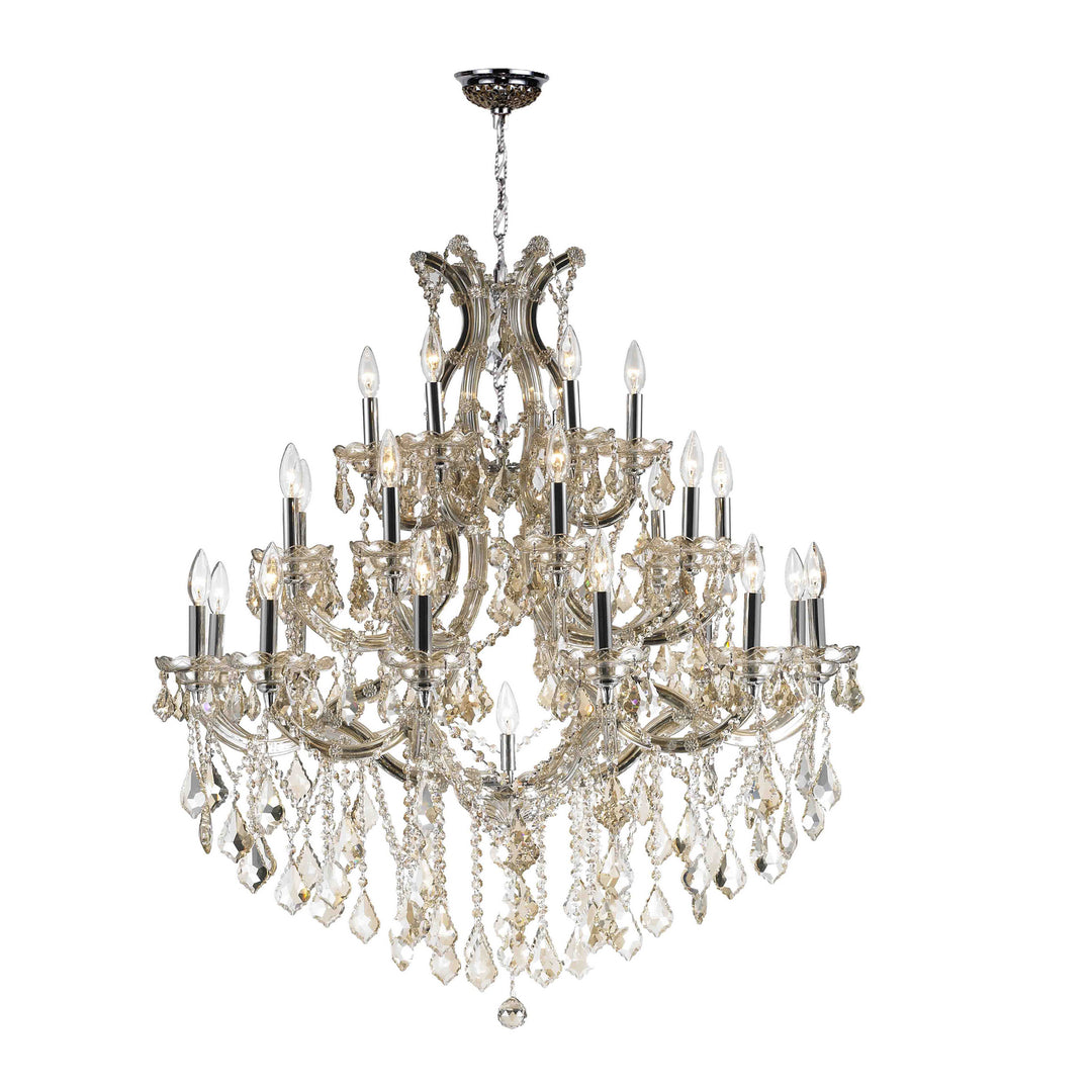 Worldwide Maria Theresa W83003C38-GT Chandelier Light - Polished Chrome