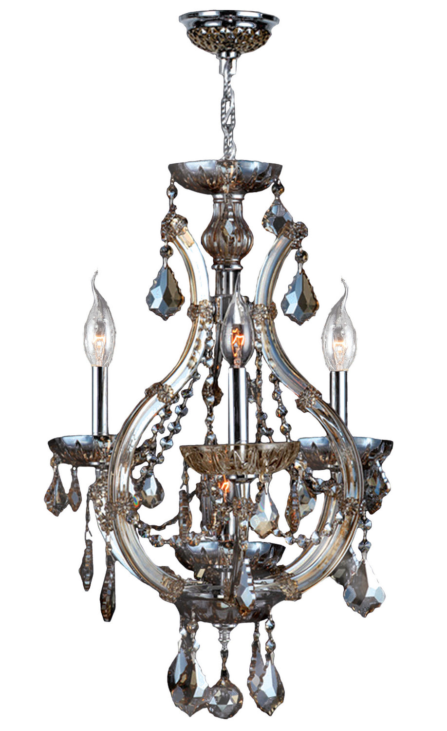 Worldwide Lyre W83114C16-GT Chandelier Light - Polished Chrome