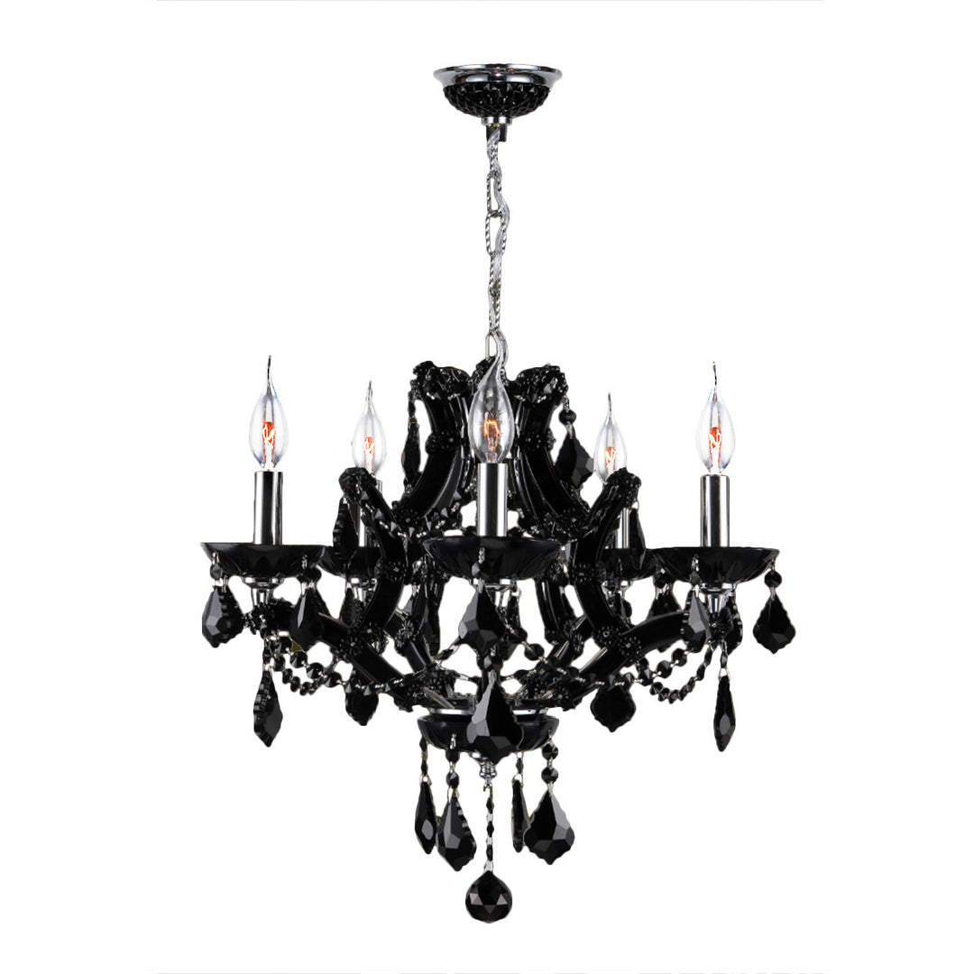 Worldwide Lyre W83116C19-BL Chandelier Light - Polished Chrome