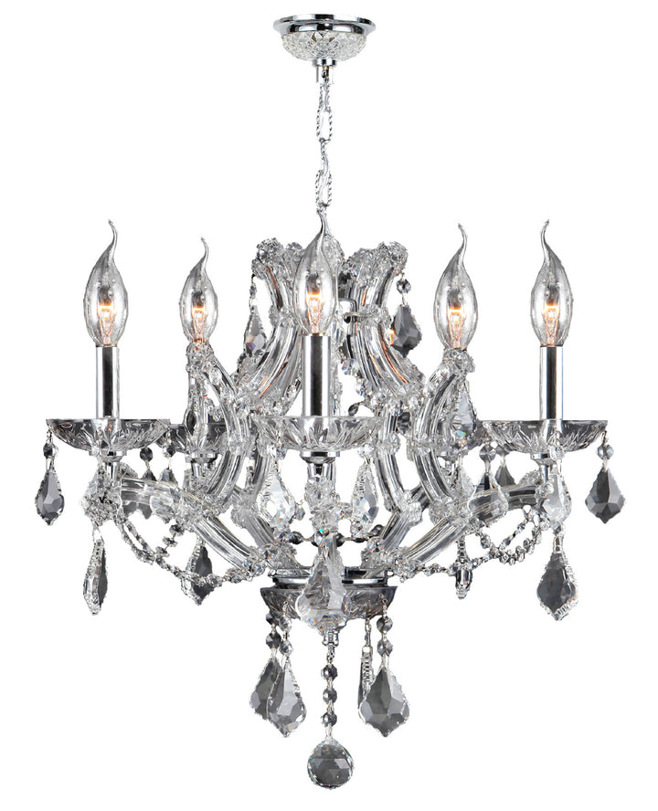 Worldwide Lyre W83116C19-CL Chandelier Light - Polished Chrome