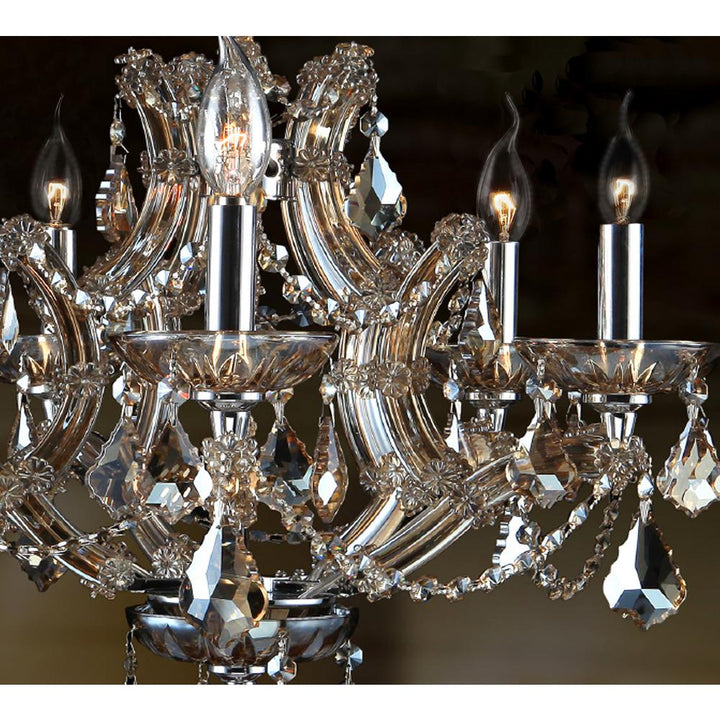 Worldwide Lyre W83116C19-GT Chandelier Light - Polished Chrome