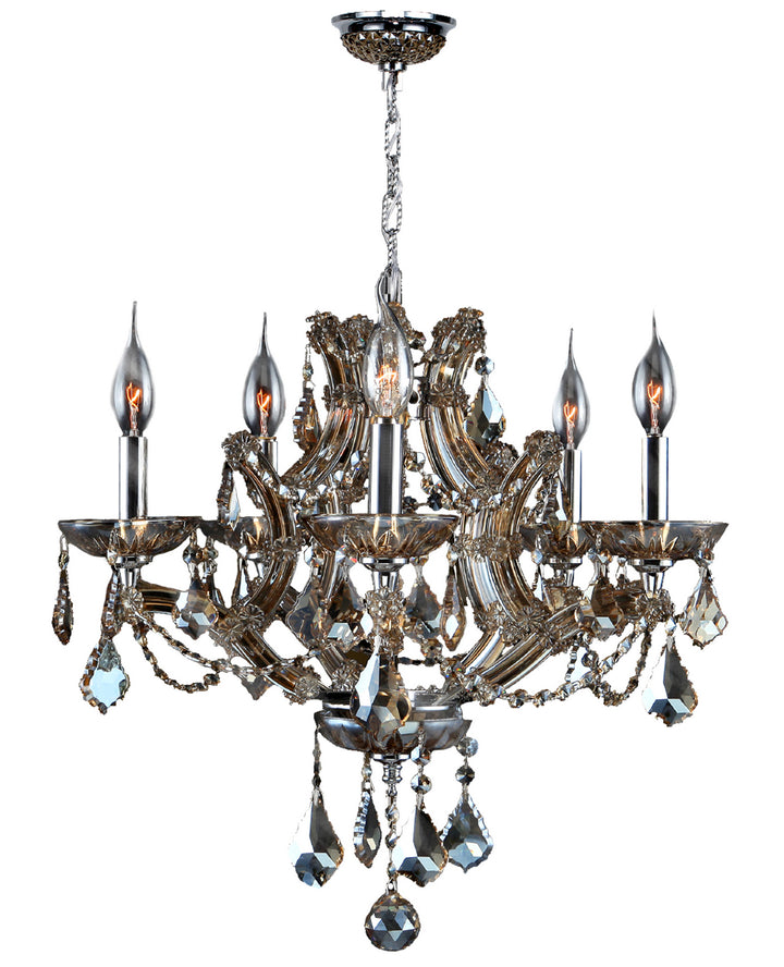 Worldwide Lyre W83116C19-GT Chandelier Light - Polished Chrome